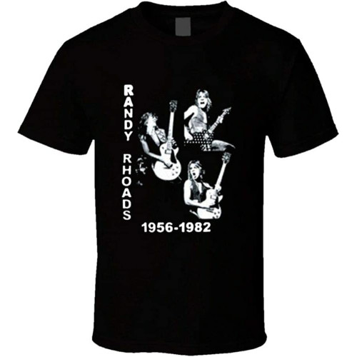 Randy Rhoads Rock Roll Music T Shirt Graphic Printed Top Tee for Men Randy Rhoads Rock Roll Music T Shirt Graphic Printed Top Tee for Men