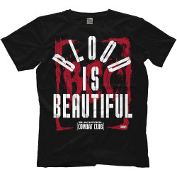 Official AEW - All Elite Blackpool Combat Club Blood is Beautiful T-Shirt Black L Official AEW - All Elite Blackpool Combat Club Blood is Beautiful T-Shirt Black L