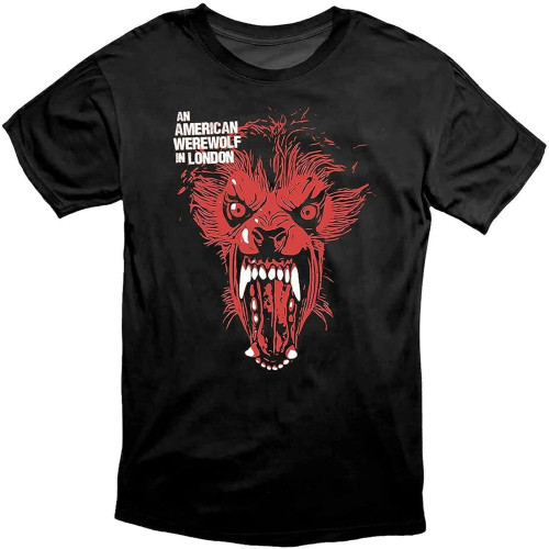 WSVSW an American Werewolf in London Version Scary Horror T Shirt Black WSVSW an American Werewolf in London Version Scary Horror T Shirt Black