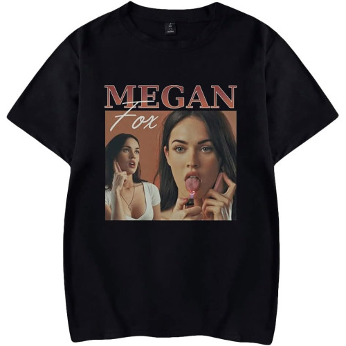 Vintage Megan Fox Tee Unisex Crewneck Short Sleeve Men Women T-Shirt Casual Style Youthful Couple Clothes Vintage Megan Fox Tee Unisex Crewneck Short Sleeve Men Women T-Shirt Casual Style Youthful Couple Clothes