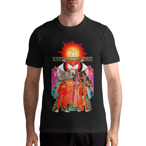 Earth Wind Fire Men's Long Sleeve T Shirt Leisure Printing O Neck Cotton Tee