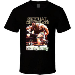 WSVSW Men's Mark Henry Sexual Chocolate Popular Wrestler Fan T Shirt Black WSVSW Men's Mark Henry Sexual Chocolate Popular Wrestler Fan T Shirt Black