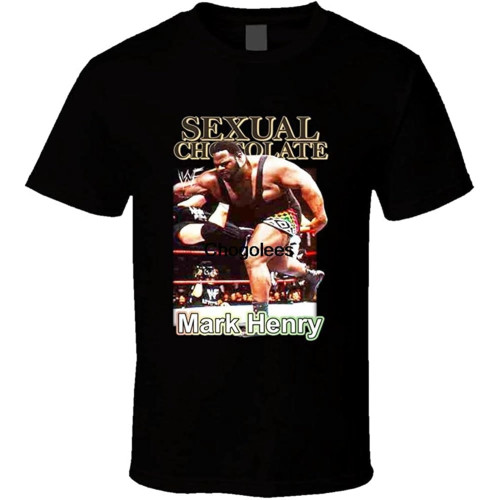 WSVSW Men's Mark Henry Sexual Chocolate Popular Wrestler Fan T Shirt Black WSVSW Men's Mark Henry Sexual Chocolate Popular Wrestler Fan T Shirt Black