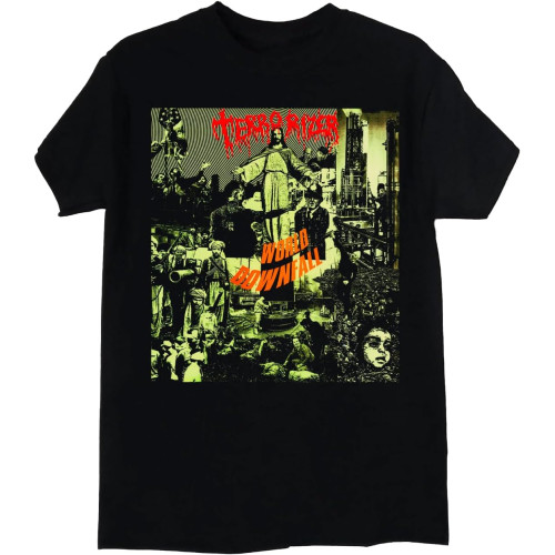 KIINMY Terrorizer World Downfall New Black T-Shirt BlackOne Size KIINMY Terrorizer World Downfall New Black T-Shirt BlackOne Size