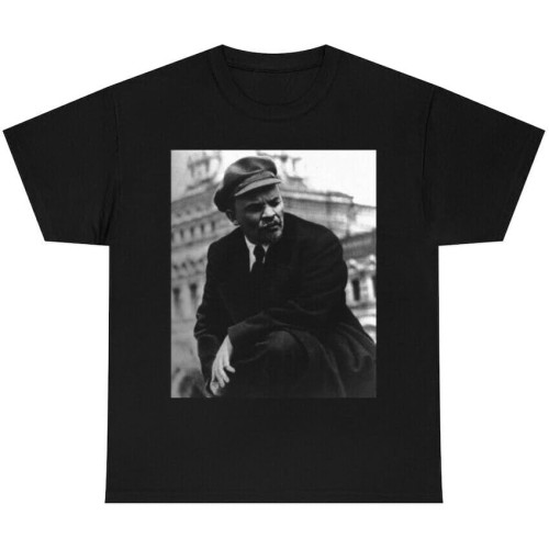 KIINMY Vladimir Lenin Photo Shirt, Communist Leader Vladimir Lenin T-Shirt BlackOne Size KIINMY Vladimir Lenin Photo Shirt, Communist Leader Vladimir Lenin T-Shirt BlackOne Size