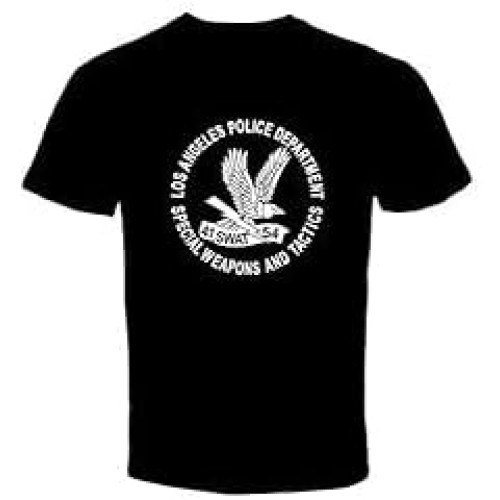 Swat LAPD Black T Shirt Swat LAPD Black T Shirt