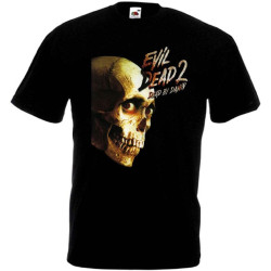 KIINMY Evil Dead 2 v.8 T Shirt Black Movie Poster Horror S-5XL BlackOne Size