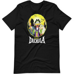 KIINMY Count DUCKULA Black Graphic Tee Short-Sleeve Unisex T-Shirt BlackMedium
