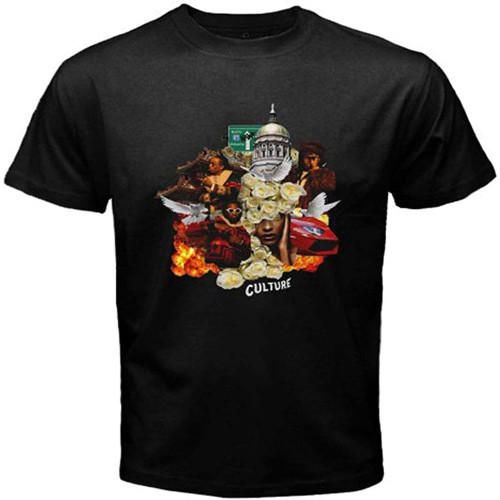 New Migos *Culture Rap Hip Hop Music Men's Black T Shirt New Migos *Culture Rap Hip Hop Music Men's Black T Shirt