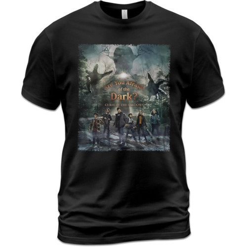 KIINMY Unisex Cotton T-Shirt are You Afraid of The Dark Curse of The Shadows BlackXX-Large KIINMY Unisex Cotton T-Shirt are You Afraid of The Dark Curse of The Shadows BlackXX-Large