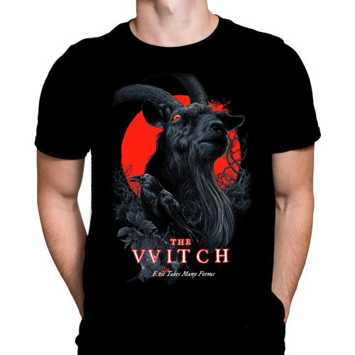 KIINMY The VVITCH - Classic Witchcraft Horror Movie - T-Shirt Satanic Halloween BlackXX-Large