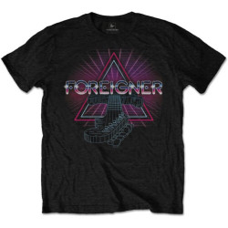 KIINMY Foreigner Unisex T-Shirt Neon Guitar BlackOne Size