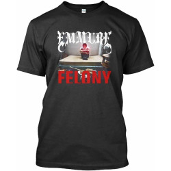 KIINMY Limited Emmure Felony Metalcore Music American Band Logo T-Shirt S-3XL BlackX-Large
