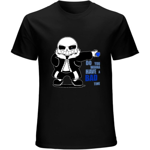 Men's T Shirt CEDAEI Undertale Sans Do You Wanna Have A Bad Time Men's Cute T-Shirt Classic Style Men's T Shirt CEDAEI Undertale Sans Do You Wanna Have A Bad Time Men's Cute T-Shirt Classic Style
