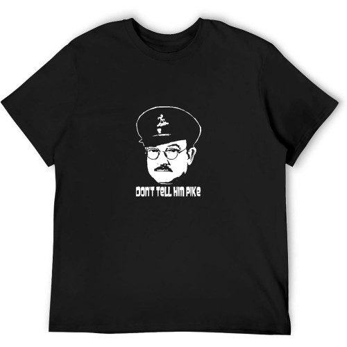 Men's Round Neck T-Shirt Dad's Army Don't Tell Him Pike Crew-Neck t-Shirt Men's Round Neck T-Shirt Dad's Army Don't Tell Him Pike Crew-Neck t-Shirt
