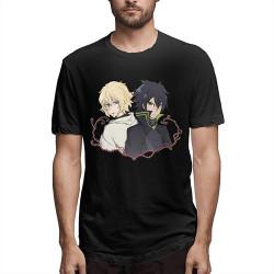 UPgentMMD Seraph of The End Men's Comfortable Short Sleeve Shirts Crew Neck Personality Fashion T-Shirt UPgentMMD Seraph of The End Men's Comfortable Short Sleeve Shirts Crew Neck Personality Fashion T-Shirt