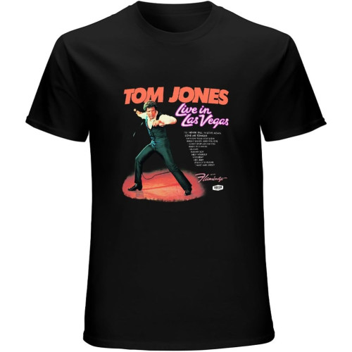 UPgentMMD Men's Tom Jones - Live in Las Vegas T-Shirt Black UPgentMMD Men's Tom Jones - Live in Las Vegas T-Shirt Black