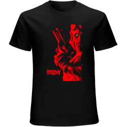 UPgentMMD Hellboy Movie100% Cottonmens T-Shirt Black UPgentMMD Hellboy Movie100% Cottonmens T-Shirt Black
