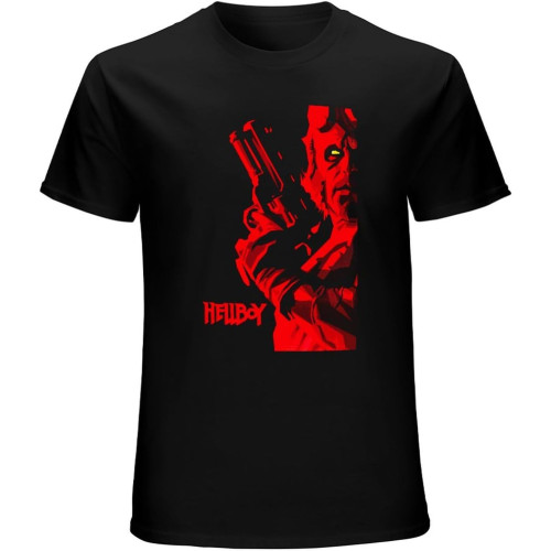 UPgentMMD Hellboy Movie100% Cottonmens T-Shirt Black