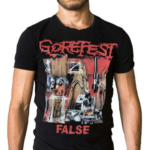 Gorefest Band False 1992 Album Cover T-Shirt