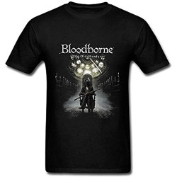 Men's T Shirt Personalized Crew Neck T-Shirts Mens 100% Organic Cotton-Bloodborne The Old Hunters Poster Short Sleeves Men's T Shirt Personalized Crew Neck T-Shirts Mens 100% Organic Cotton-Bloodborne The Old Hunters Poster Short Sleeves