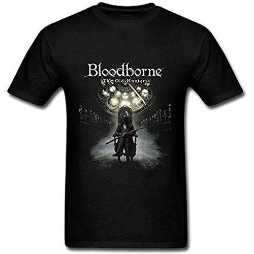 Men's T Shirt Personalized Crew Neck T-Shirts Mens 100% Organic Cotton-Bloodborne The Old Hunters Poster Short Sleeves Men's T Shirt Personalized Crew Neck T-Shirts Mens 100% Organic Cotton-Bloodborne The Old Hunters Poster Short Sleeves