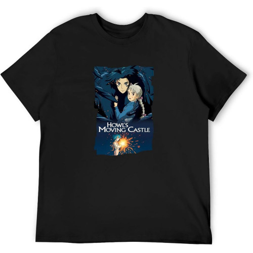 UPgentMMD Men's Casual Shirt Howl's Moving Castle More After The Jump Fan Double Stitch Sleeves and Hem UPgentMMD Men's Casual Shirt Howl's Moving Castle More After The Jump Fan Double Stitch Sleeves and Hem