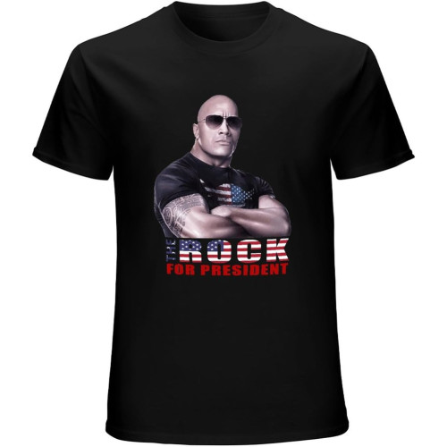 Men's Fashion T Shirts Homme T Shirt Summer Men T-Shirt The Rock Dwayne Johnson for President Balck T-Shirt Unisex T-Shirt Teenagers Cool Tops Men's Fashion T Shirts Homme T Shirt Summer Men T-Shirt The Rock Dwayne Johnson for President Balck T-Shirt Unisex T-Shirt Teenagers Cool Tops