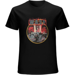 Men's W.A.S.P. Wasp 1984 Animal Like A Beast Tour T-shirtie Lawless Black