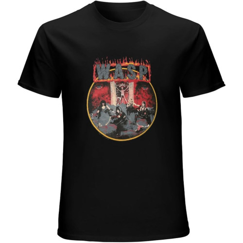 Men's W.A.S.P. Wasp 1984 Animal Like A Beast Tour T-shirtie Lawless Black