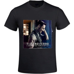 Tiziano Ferro Lamore UNA Cosa Semplice Mens T Shirts Design Crew Neck