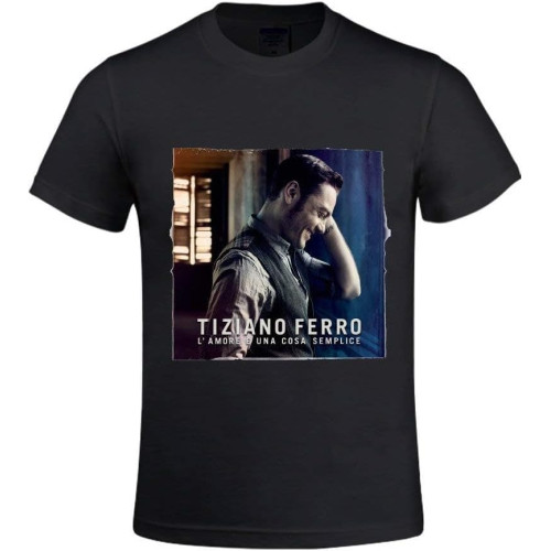Tiziano Ferro Lamore UNA Cosa Semplice Mens T Shirts Design Crew Neck Tiziano Ferro Lamore UNA Cosa Semplice Mens T Shirts Design Crew Neck
