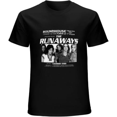 Men's Cotton Shirt The Runaways Flyer - 100% Cotton Mens T-Shirt Crew-Neck t-Shirt Men's Cotton Shirt The Runaways Flyer - 100% Cotton Mens T-Shirt Crew-Neck t-Shirt