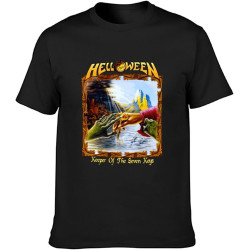 Helloween Keeper of The Seven Keys Part Ii Heavy Metal Mens T-Shirt Casual Cotton Unisex Tees Tops T-Shirt Black Helloween Keeper of The Seven Keys Part Ii Heavy Metal Mens T-Shirt Casual Cotton Unisex Tees Tops T-Shirt Black