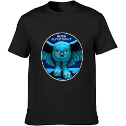 Rush Fly by Night Mens T-Shirt Casual Cotton Unisex Tees Tops T-Shirt Black Rush Fly by Night Mens T-Shirt Casual Cotton Unisex Tees Tops T-Shirt Black