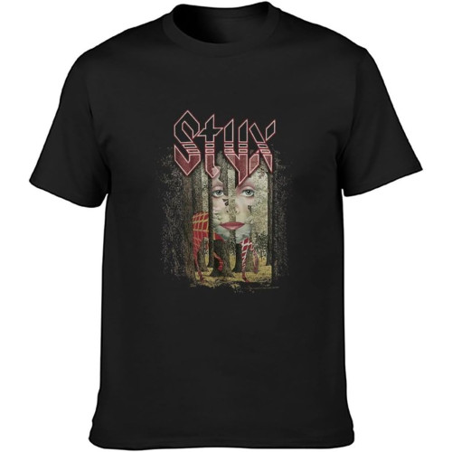 TqaSerHqs Styx The Grand Illusion T-Shirt Mens Unisex Tee T-Shirt Black TqaSerHqs Styx The Grand Illusion T-Shirt Mens Unisex Tee T-Shirt Black