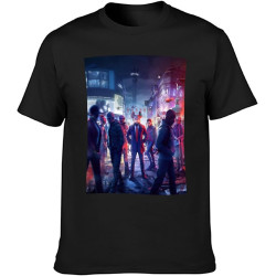 Busy Streets Popular Watch Dogs Legion Action Adventure Game T-Shirt Graphic Tee Printed Top Mens T-Shirt Black Busy Streets Popular Watch Dogs Legion Action Adventure Game T-Shirt Graphic Tee Printed Top Mens T-Shirt Black