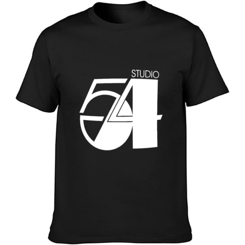 TqaSerHqs Studio 54 Retro Night Club T-Shirt Mens Unisex Tee T-Shirt Black