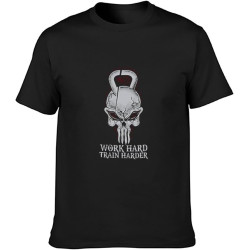 Kettlebell Skull Mens T-Shirt Casual Cotton Tees Tops T-Shirt Black Kettlebell Skull Mens T-Shirt Casual Cotton Tees Tops T-Shirt Black