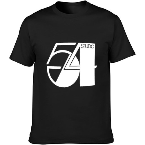Studio 54 Men's T-Shirt Unisex Cotton Print Tee T-Shirt Black Studio 54 Men's T-Shirt Unisex Cotton Print Tee T-Shirt Black