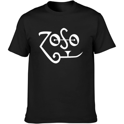 TqaSerHqs Zoso T-Shirt Mens Unisex Tee T-Shirt Black TqaSerHqs Zoso T-Shirt Mens Unisex Tee T-Shirt Black