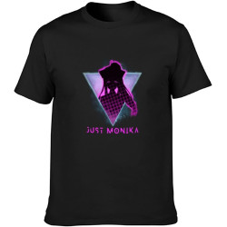 Just Monika Mens T-Shirt Casual Cotton Tees Tops T-Shirt Black Just Monika Mens T-Shirt Casual Cotton Tees Tops T-Shirt Black