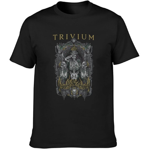Trivium Skelly Frame Mens T-Shirt Casual Cotton Unisex Tees Tops T-Shirt Black Trivium Skelly Frame Mens T-Shirt Casual Cotton Unisex Tees Tops T-Shirt Black