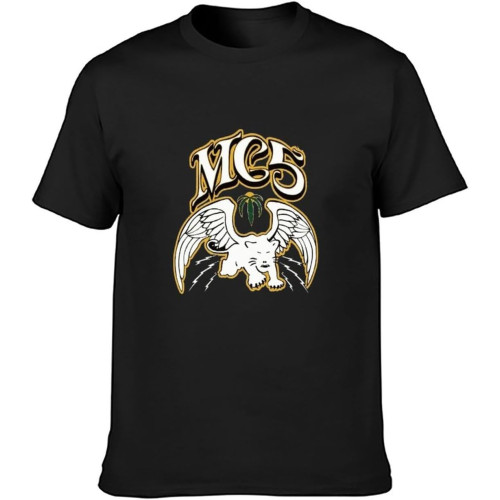 Mc5 Panther Rock T-Shirt Graphic Tee Printed Top Mens T-Shirt Black