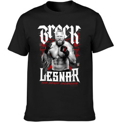 Brock Lesnar Beast Incarnate T-Shirt Graphic Tee Printed Top Mens T-Shirt Black Brock Lesnar Beast Incarnate T-Shirt Graphic Tee Printed Top Mens T-Shirt Black