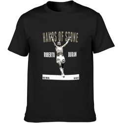Roberto Duran Hands of Stone Boxing Mens T-Shirt Casual Cotton Unisex Tees Tops T-Shirt Black Roberto Duran Hands of Stone Boxing Mens T-Shirt Casual Cotton Unisex Tees Tops T-Shirt Black