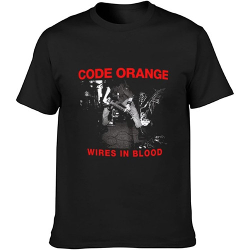 Code Orange Wires in Blood Unisex T-Shirt Printed Tee Graphic Top Men Shirt T-Shirt Black