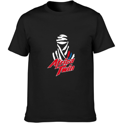 Africa Twin Motorcycle Men's T-Shirt Unisex Tee T-Shirt Black Africa Twin Motorcycle Men's T-Shirt Unisex Tee T-Shirt Black