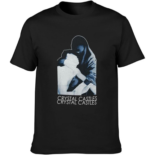 Crystal Castles Music Mens T-Shirt Casual Cotton Tees Tops T-Shirt Black Crystal Castles Music Mens T-Shirt Casual Cotton Tees Tops T-Shirt Black