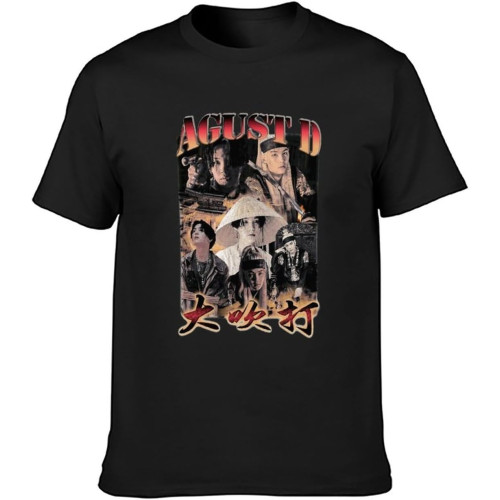 Agust D Daechwita Vintage Bootleg Men's T-Shirt Unisex Tee T-Shirt Black